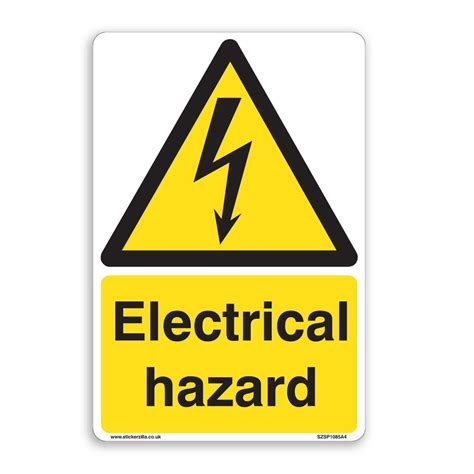 electrical box sticker|self adhesive electrical warning signs.